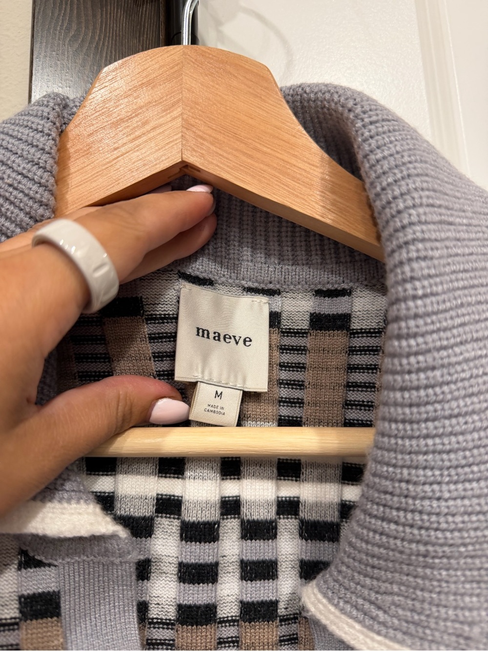 Anthropology Maeve Halter Polo Sweater Tank - Picture 4 of 4